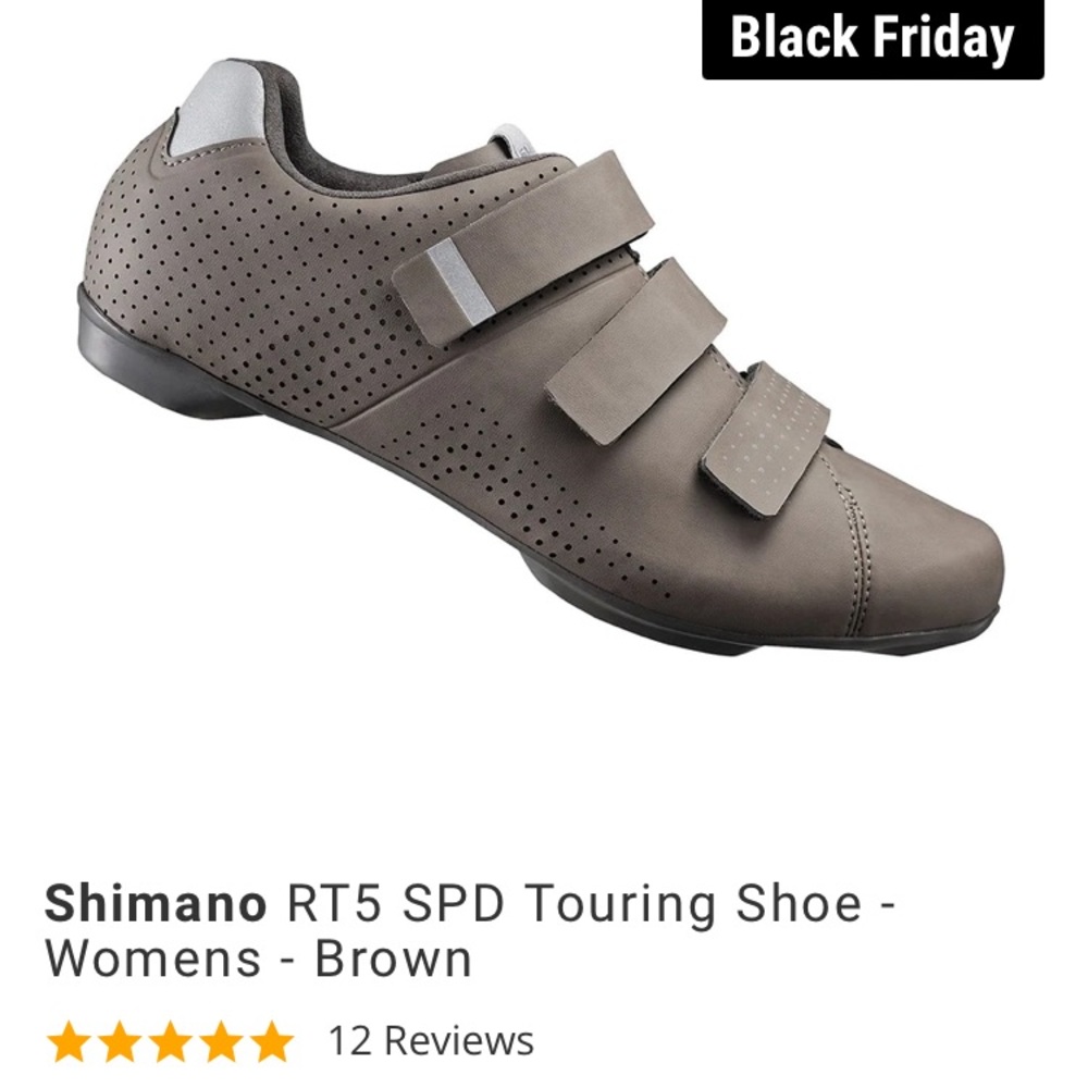 NWT Shimano RT5 SPD Touring Shoe - Womens - Brown US Size 8 / EU Size 40